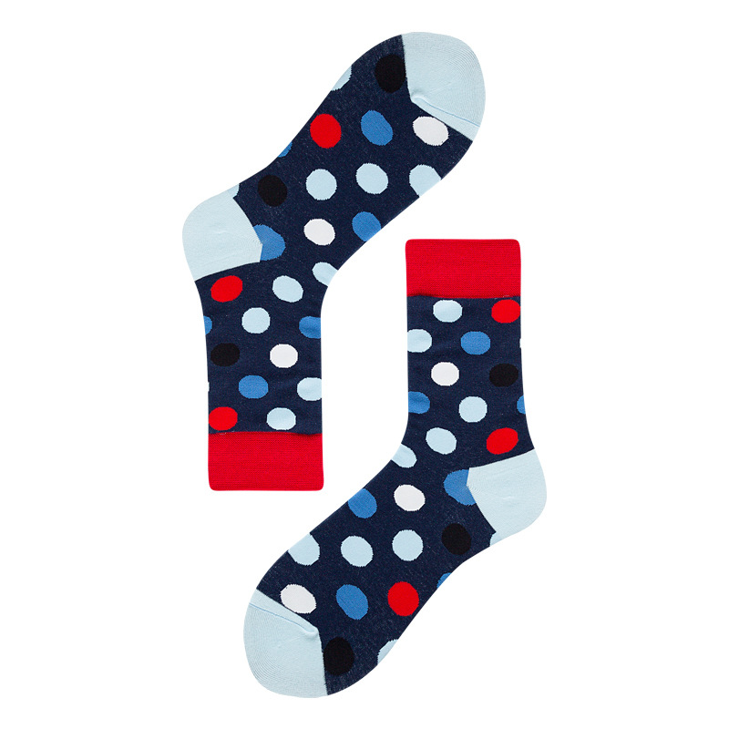 Winter Socks Polka Dot Dessert Casual Cotton Socks In Tube Socks Tide Personality Sock